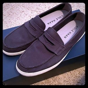 Men’s cole Haan Nantucket loafer slip on navy